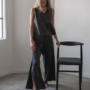 🖤Lunya Black Silk Pants & Tank Set M